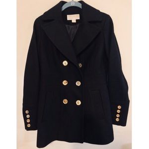 Michael Kors Wool-Blend Peacoat